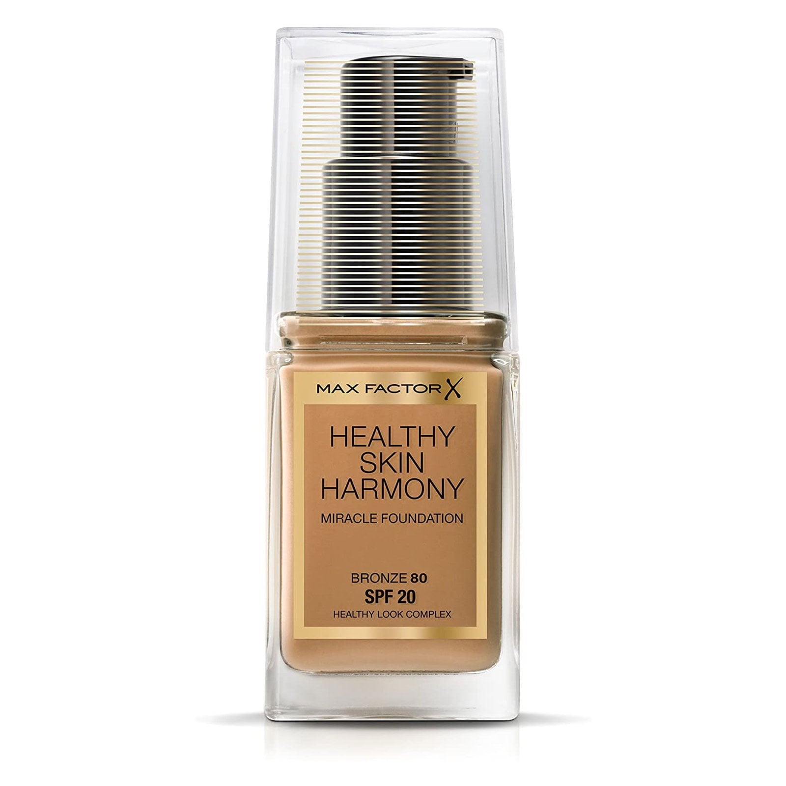 Max Factor, Healthy Skin Harmony, Fond de ten lichid, 80, Bronz, SPF 20, 30 ml - Olmarkt