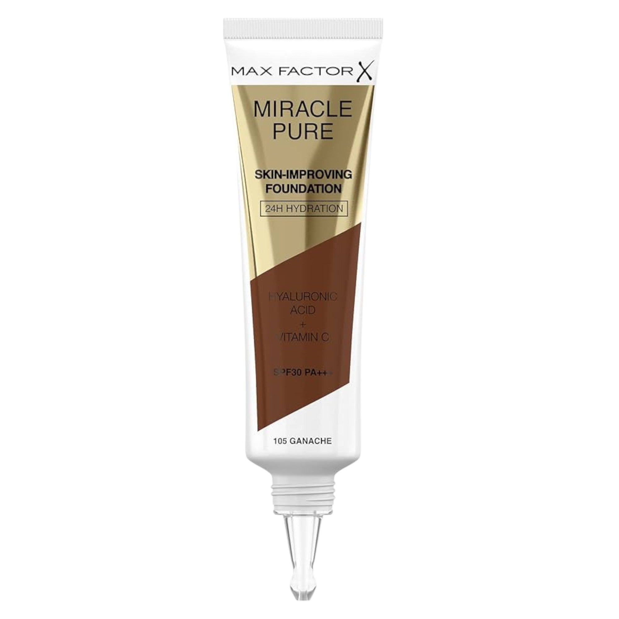Max Factor, Miracle Pure, Vitamina C, Mediu, Fond de ten cremos, 105, Ganache, Da, 30 ml
