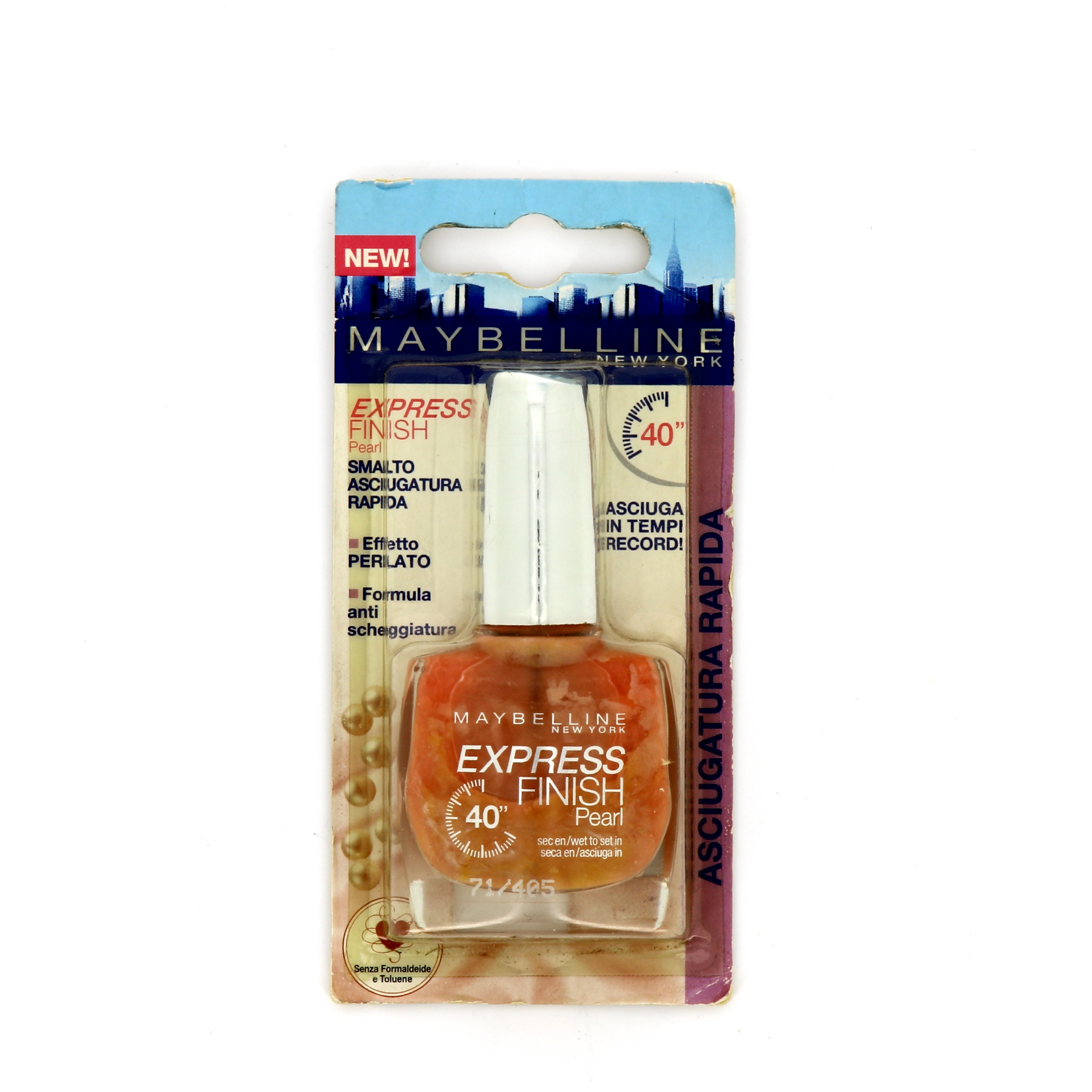 Maybelline, Express Finish 40 Seconds, Lac de unghii, Nr. 405, Perlă, 10 ml - Olmarkt