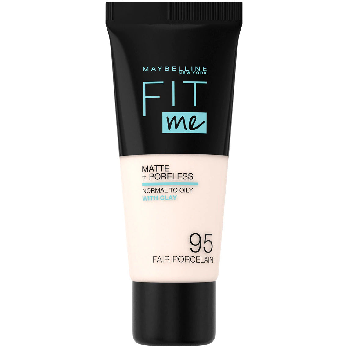 Maybelline, Fit Me Matte + Poreless, Fond de ten lichid, 95, Porțelan echitabil, 30 ml - Olmarkt