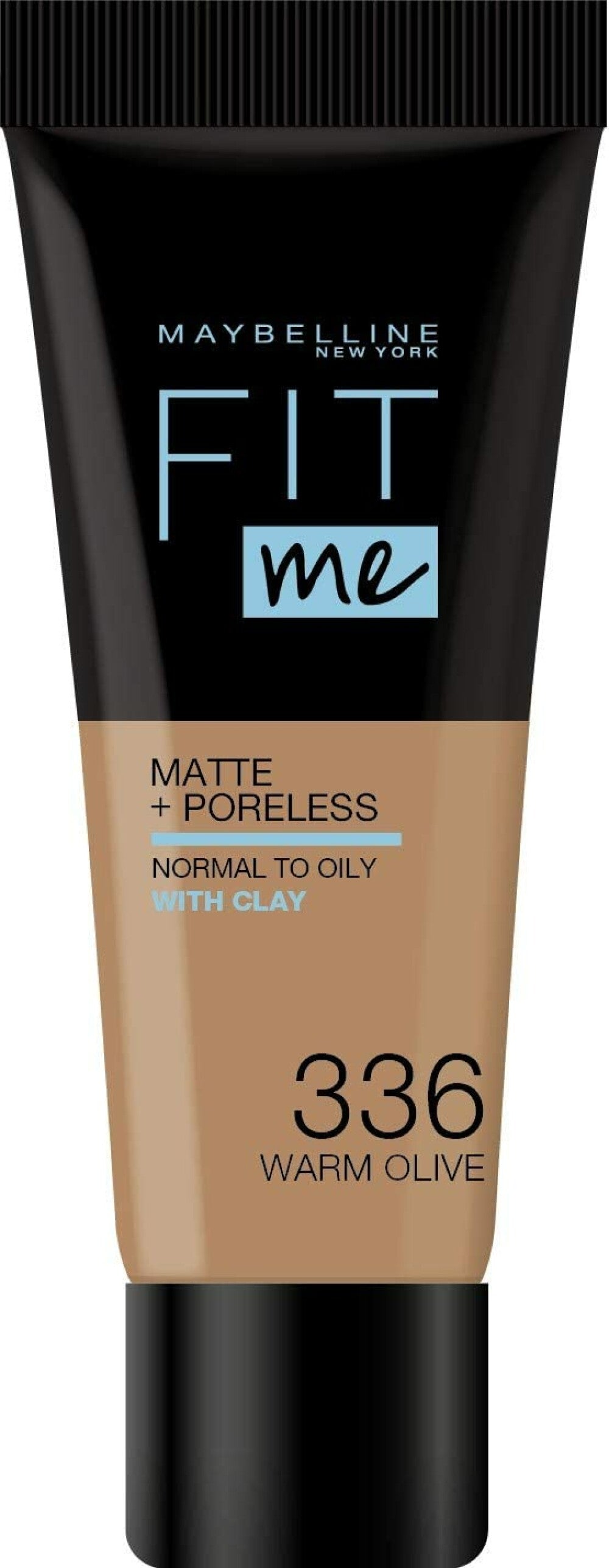 Maybelline, Fit Me Matte + Poreless, Fond de ten lichid, 336, Măslină caldă, 30 ml - Olmarkt