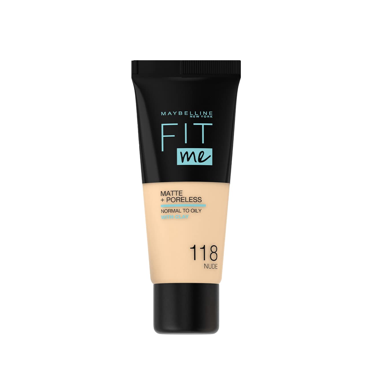Maybelline, Fit Me Matte + Poreless, Fond de ten lichid, 118, Nud, 30 ml - Olmarkt