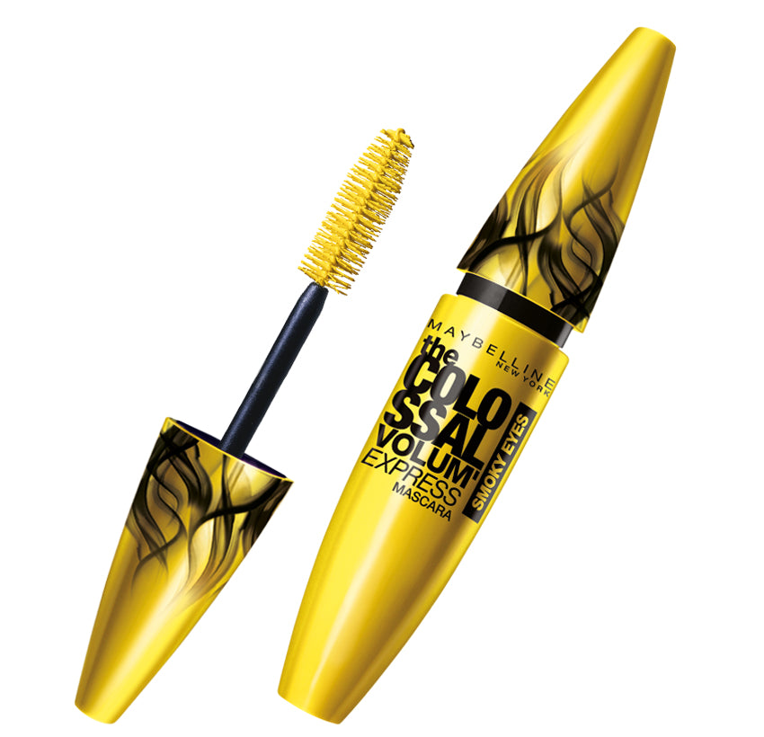 Maybelline, The Colossal Volume Express, Colagen, Finisaj mat, Mascara, Ochi afumați negru, 10.7 ml