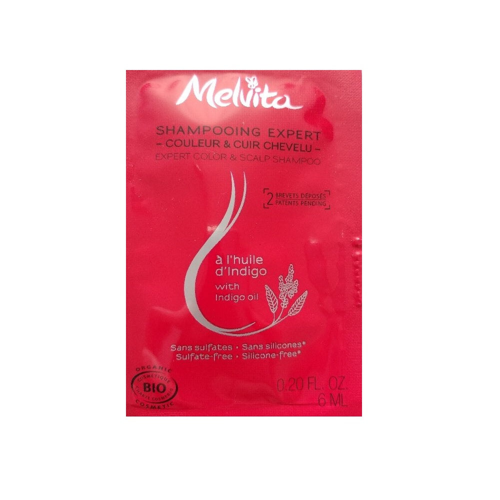 Melvita, Expert Color & Scalp , Organic, Șampon pentru păr, Pentru întărire, 6 ml *Mostră - Olmarkt