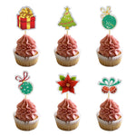 Set Toppere pentru Tort si Prajituri, Flippy, Tematica Craciun, Model Mare Scris Merry Christmas 15.5x14.3 cm, 6