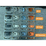 Carcasa de Telefon, Flippy, Compatibila Apple iPhone 17, Fara Rama, doar Colturi si Camera, din Metal, Grosime 0.1 mm,