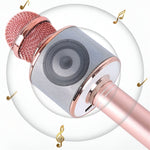 Microfon Karaoke, Flippy, pentru Copii, Bluetooth, Boxa Incorporata, Compatibil cu Orice Smartphone, Acumulator