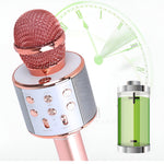 Microfon Karaoke, Flippy, pentru Copii, Bluetooth, Boxa Incorporata, Compatibil cu Orice Smartphone, Acumulator