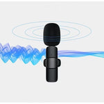 Microfon Lavaliera Wireless, Flippy, 1 Microfon si 1 Receptor 3.5 mm, Autonomie 1-3h, Bluetooth 5.0, >70dB, Baterie 50