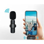 Microfon Lavaliera Wireless, Flippy, 1 Microfon si 1 Receptor 3.5 mm, Autonomie 1-3h, Bluetooth 5.0, >70dB, Baterie 50