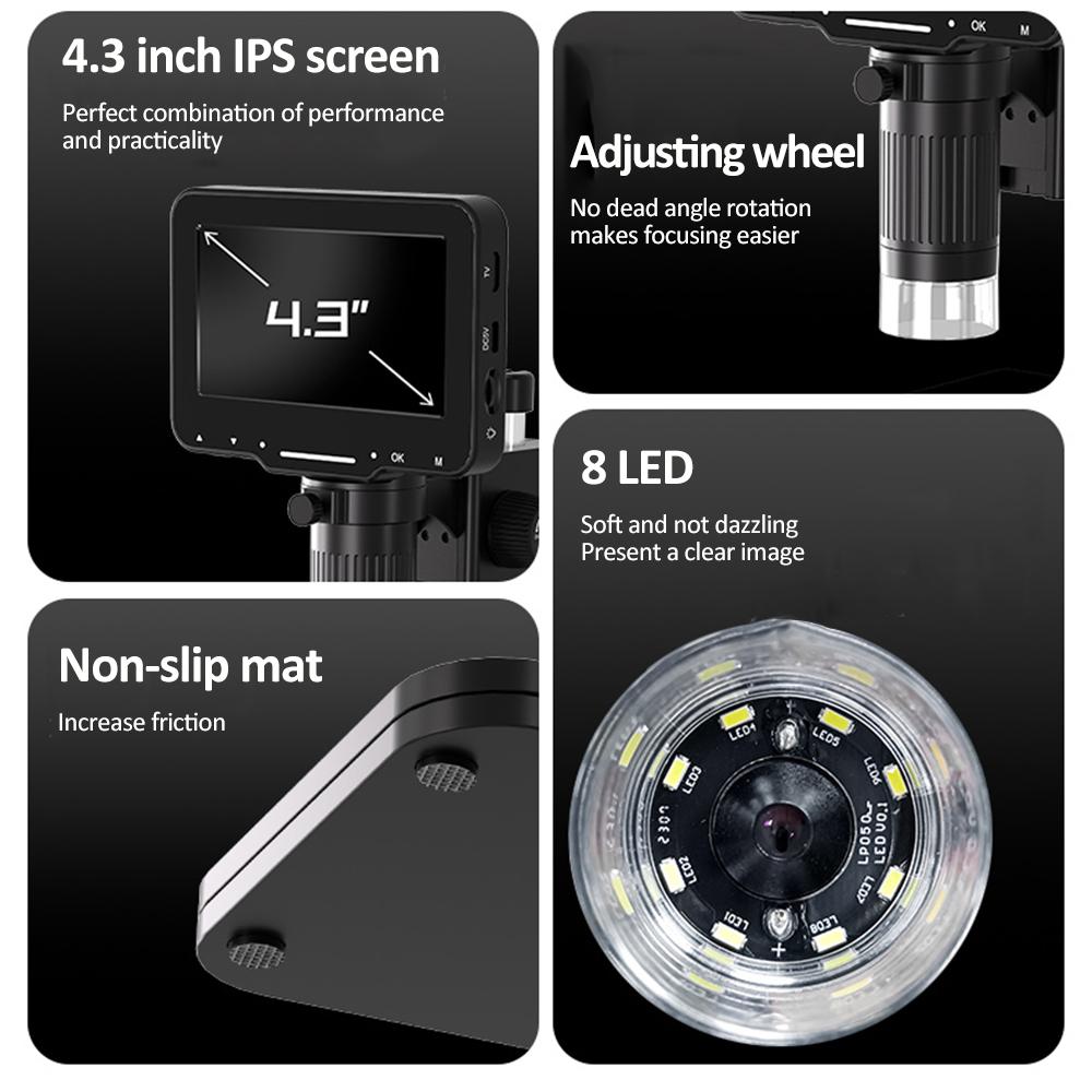 Microscop Digital 02-BX ecran 4.3" 2MP marire 1000X