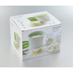 Recipient pentru Preparat Branza, Flippy, Capac de Silicon, Cheese Maker din Plastic, Strecuratoare, 17x14.5x12.8 cm,