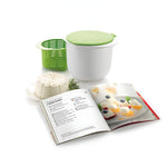 Recipient pentru Preparat Branza, Flippy, Capac de Silicon, Cheese Maker din Plastic, Strecuratoare, 17x14.5x12.8 cm,