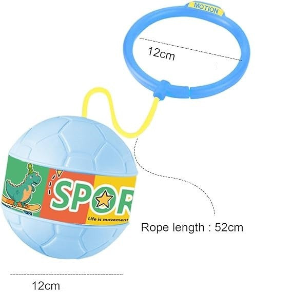 Minge pentru Sarit, Flippy, Tip Coarda Hula Hoop, Cerc 12 cm, Coarda 52 cm, Minge 12 x 11 cm, Functie Iluminat, 4-6