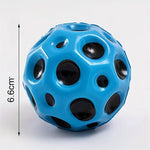 Minge Saltareata Hiperelastica, Flippy, Space Moon Ball foarte Elastica, Antistress pentru Copii, Diametru 66 mm,