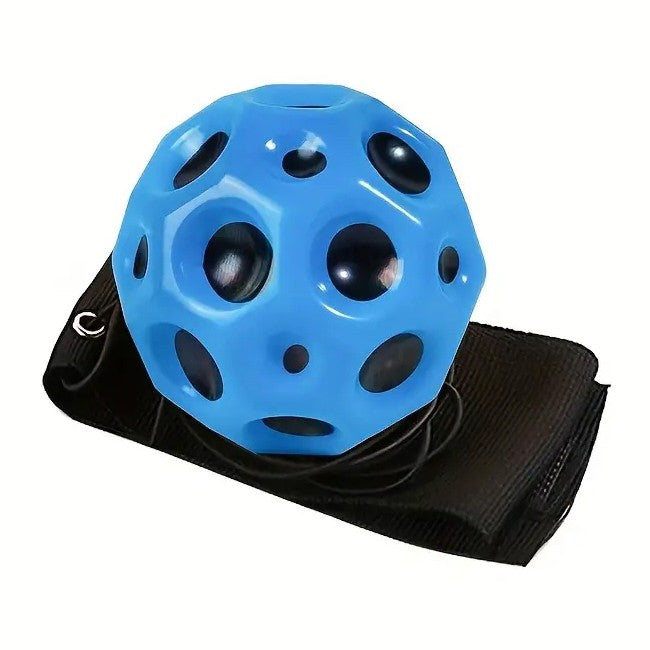 Minge Saltareata Hiperelastica, Flippy, Space Moon Ball foarte Elastica, Antistress pentru Copii, Diametru 66 mm,