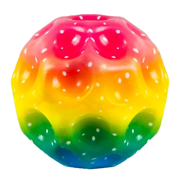 Minge Saltareata Hiperelastica, Flippy, Space Moon Ball foarte Elastica, Antistress pentru Copii, Diametru 66 mm,