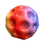 Minge Saltareata Hiperelastica, Flippy, Space Moon Ball foarte Elastica, Antistress pentru Copii, Diametru 66 mm,