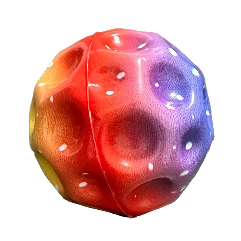 Minge Saltareata Hiperelastica, Flippy, Space Moon Ball foarte Elastica, Antistress pentru Copii, Diametru 66 mm,