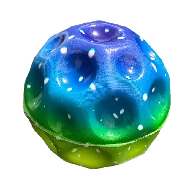 Minge Saltareata Hiperelastica, Flippy, Space Moon Ball foarte Elastica, Antistress pentru Copii, Diametru 66 mm,