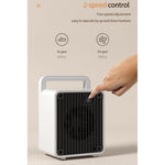 Mini Aeroterma, Flippy, Mini Radiator Electric, Putere 900 W, Buton cu 2 Trepte de Temperatura, Inchidere Automata, cu