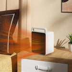 Mini Aeroterma, Flippy, Mini Radiator Electric, Putere 900 W, Buton cu 2 Trepte de Temperatura, Inchidere Automata, cu