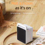 Mini Aeroterma, Flippy, Mini Radiator Electric, Putere 900 W, Buton cu 2 Trepte de Temperatura, Inchidere Automata, cu