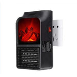 Mini Aeroterma Puternica Portabila Flippy, Putere 1000W, Mini radiator electric cu Display LCD, efect de semineu si