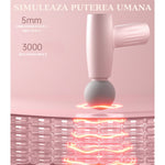 Mini Aparat de Masaj, Flippy, Tip Pistol, Incarcare USB Tip C, Portabil, Pentru Relaxare Musculara, Autonomie 120 Min,