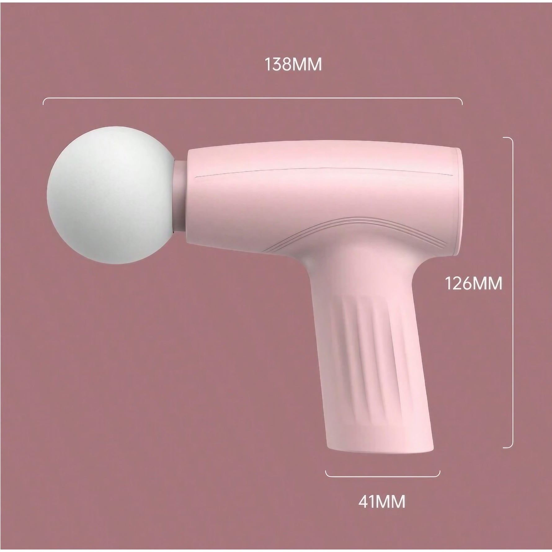 Mini Aparat de Masaj, Flippy, Tip Pistol, Incarcare USB Tip C, Portabil, Pentru Relaxare Musculara, Autonomie 120 Min,