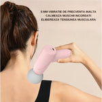 Mini Aparat de Masaj, Flippy, Tip Pistol, Incarcare USB Tip C, Portabil, Pentru Relaxare Musculara, Autonomie 120 Min,