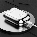 Mini Aparat de Ras Electric, Flippy, din ABS cu Fibra de Carbon, Portabil, Cap Rotativ Detasabil cu 2 Lame de Otel,