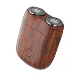 Mini Aparat de Ras Electric, Flippy, din ABS cu Fibra de Carbon, Portabil, Cap Rotativ Detasabil cu 2 Lame de Otel,