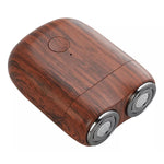 Mini Aparat de Ras Electric, Flippy, din ABS cu Fibra de Carbon, Portabil, Cap Rotativ Detasabil cu 2 Lame de Otel,