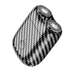 Mini Aparat de Ras Electric, Flippy, din ABS cu Fibra de Carbon, Portabil, Cap Rotativ Detasabil cu 2 Lame de Otel,