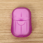 Mini Cutie de Sapun din Hartie, Flippy, de Unica Folosinta, Portabila, Potrivit pentru Calatorii, 20 buc, Roz