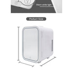 Mini frigider cosmetice, Flippy, dubla functie de incalzire/racire, portabil, 8L, alb