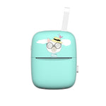 Mini Imprimanta Foto Portabila, Flippy, Incarcare USB, Bluetooth, Model Pisica, Print Alb-Negru, Albastru