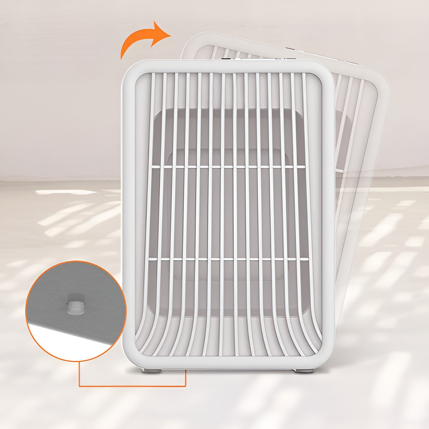 Mini Incalzitor pentru Birou, Flippy, Incalzire si Racire, 1000-1200W, cu Lumini, cu Maner, Lungime Cablu 1.5 m, 3
