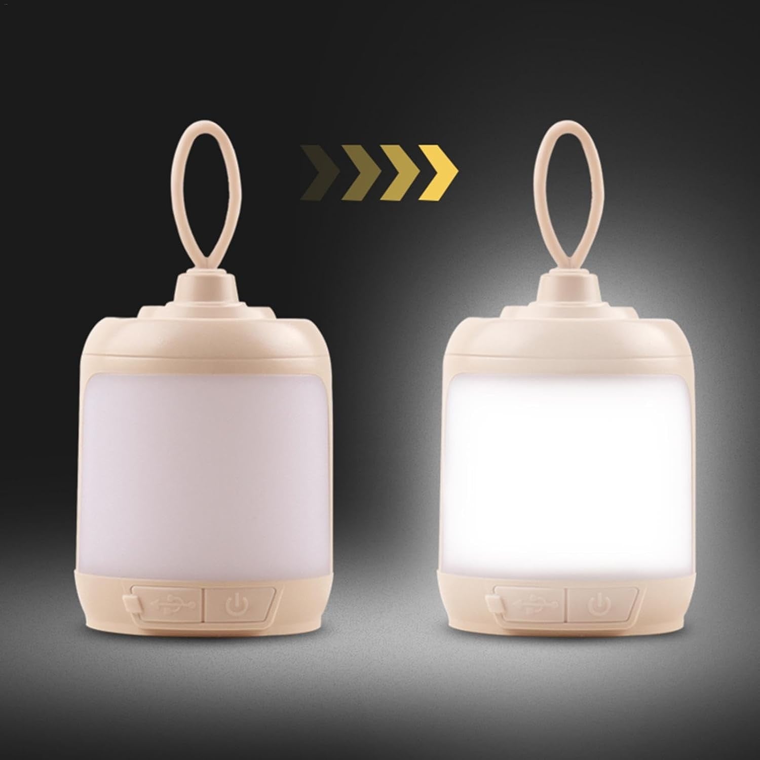 Mini Lampa LED de Camping, Flippy, pentru Aer Liber, Reincarcabila USB Type C, 3 Trepte de Lumina, Portabila, 13.8 x
