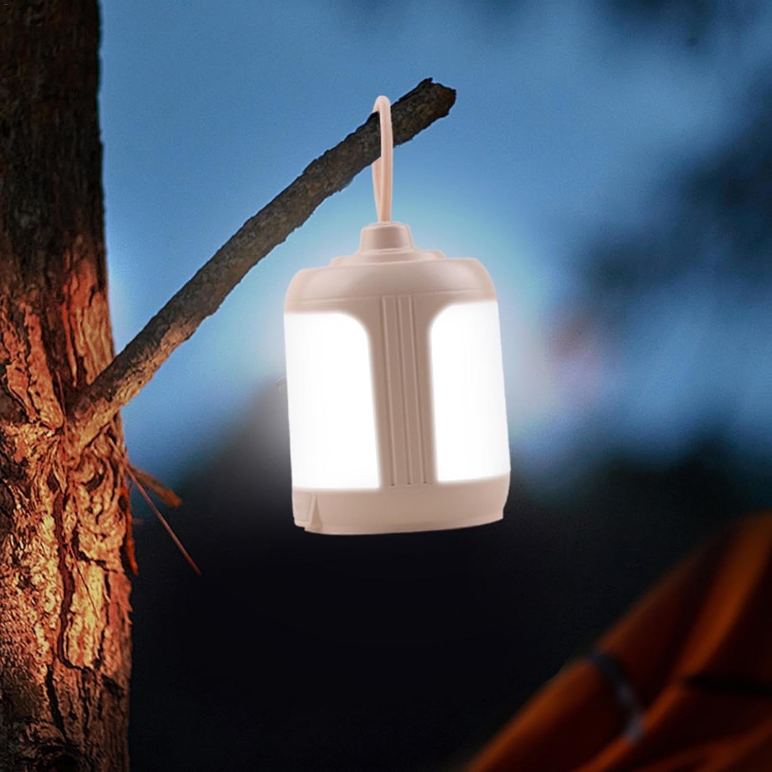 Mini Lampa LED de Camping, Flippy, pentru Aer Liber, Reincarcabila USB Type C, 3 Trepte de Lumina, Portabila, 13.8 x