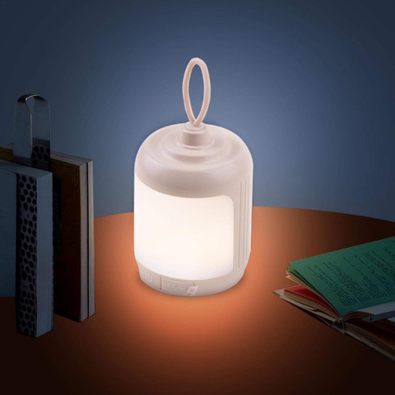 Mini Lampa LED de Camping, Flippy, pentru Aer Liber, Reincarcabila USB Type C, 3 Trepte de Lumina, Portabila, 13.8 x