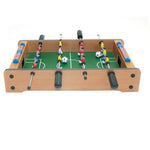 Mini Masa de Fotbal cu Teren si 12 Jucatori Flippy, 4 Manere, cu Tablou pentru Scor, din Metal, Lemn si ABS, 34.5 x 23