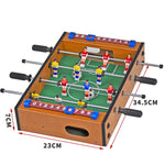 Mini Masa de Fotbal cu Teren si 12 Jucatori Flippy, 4 Manere, cu Tablou pentru Scor, din Metal, Lemn si ABS, 34.5 x 23