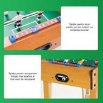 Mini Masa de Fotbal cu Teren si 18 Jucatori Flippy, 6 Manere, cu Tablou pentru Scor, din Metal, Lemn si ABS, 50 x 25 x
