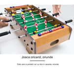 Mini Masa de Fotbal cu Teren si 18 Jucatori Flippy, 6 Manere, cu Tablou pentru Scor, din Metal, Lemn si ABS, 50 x 25 x