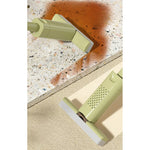 Mini Mop, Flippy, Pentru Uz Casnic, Sistem Autostoarcere, Portabil, Mop cu Burete, Rotire 180°,15 x 27.5 cm, Verde