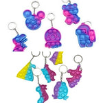Mini POP IT Jucarie Push Pop Bubble Fidget Breloc, Modele diverse, Multicolor,Model random