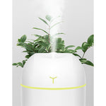 Mini Umidificator Portabil, Flippy, 2 Moduri, Aromaterapie, Silentios, Lumina Ambientala, Incarcare USB, 220 ml, 8 x 8
