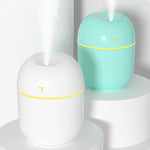 Mini Umidificator Portabil, Flippy, 2 Moduri, Aromaterapie, Silentios, Lumina Ambientala, Incarcare USB, 220 ml, 8 x 8
